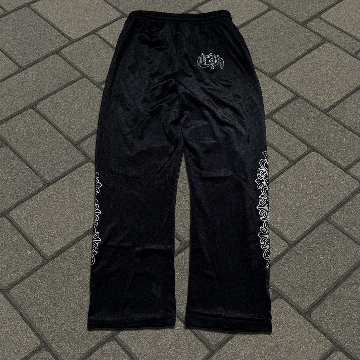 Chrome Hearts Black Mesh Floral Lounge Pants