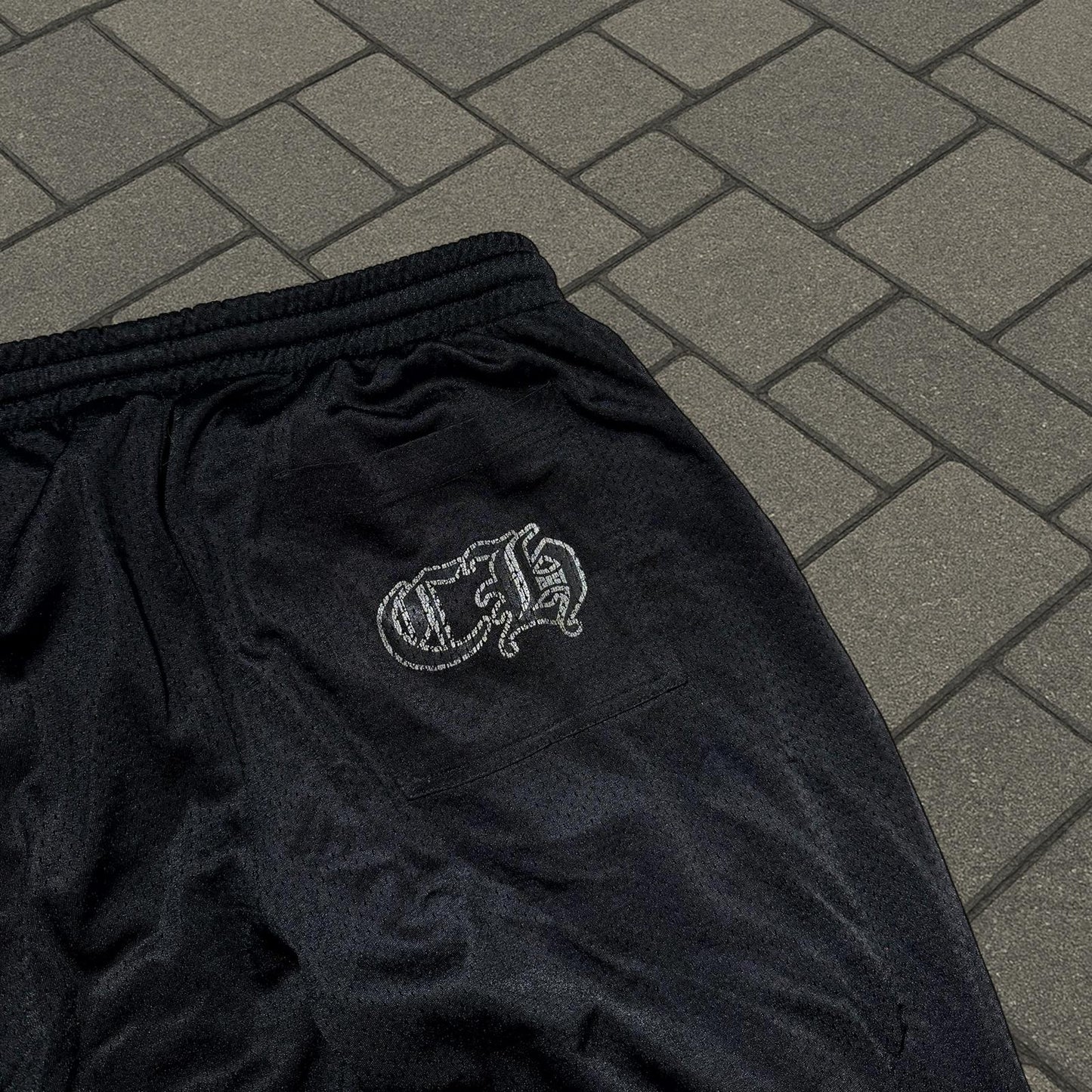 Chrome Hearts Black Mesh Floral Lounge Pants