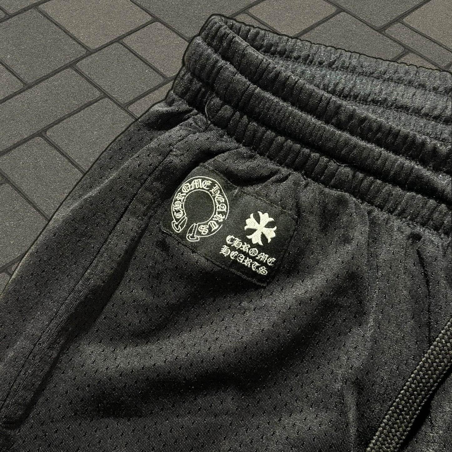 Chrome Hearts Black Mesh Floral Lounge Pants