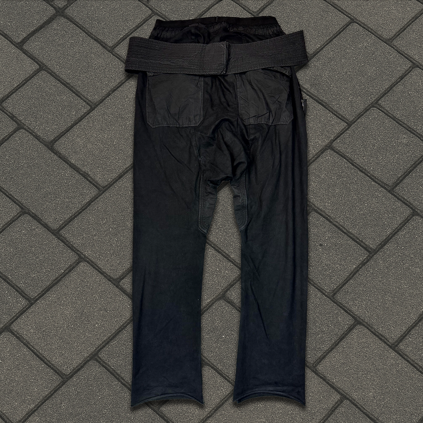 FW12 Rick Owens Black Creatch Cargo Sweatpants
