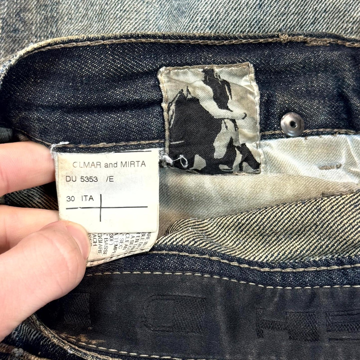 FW07 Rick Owens Dust Detroit Cut Denim