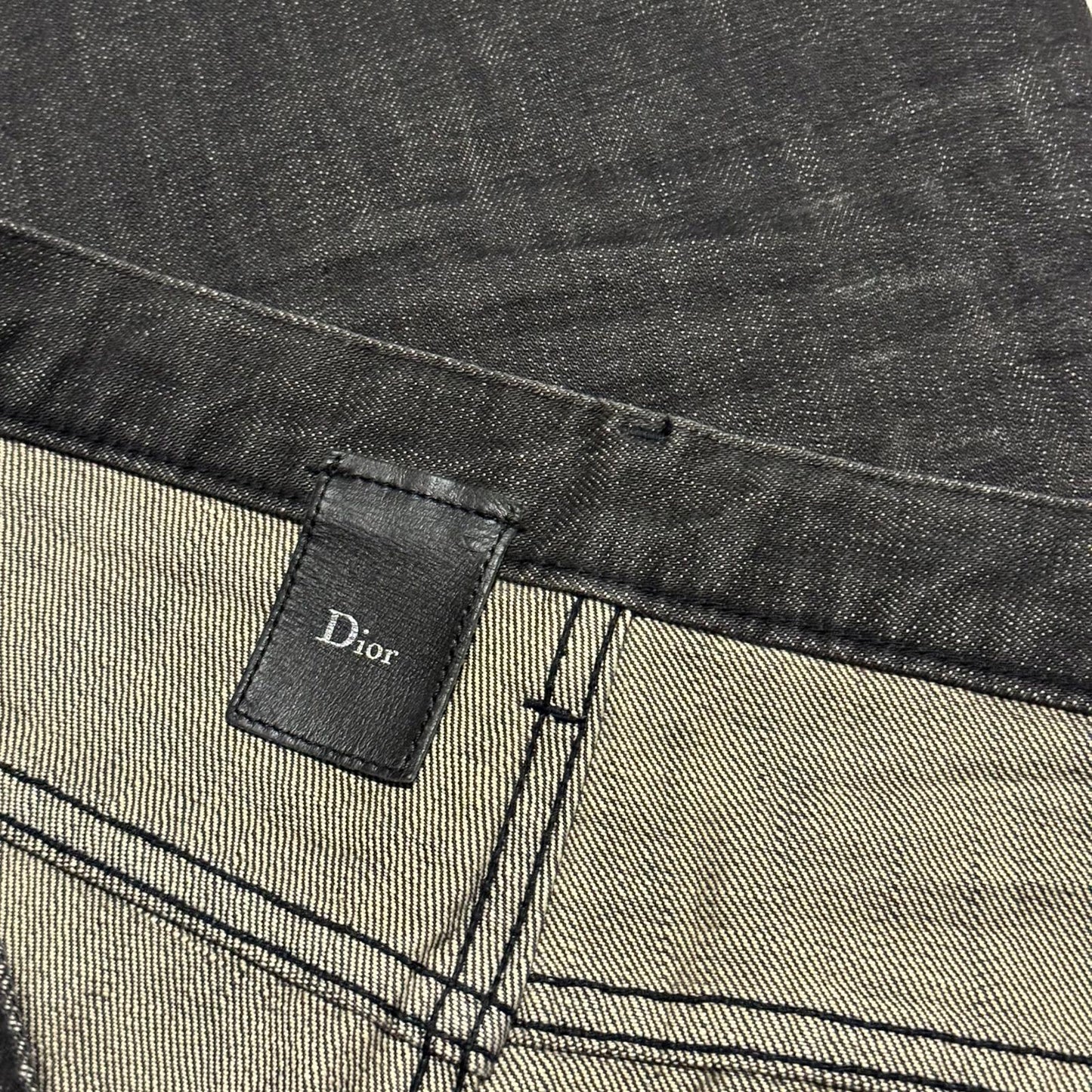 SS03 Dior Homme Black Clawmark Denim