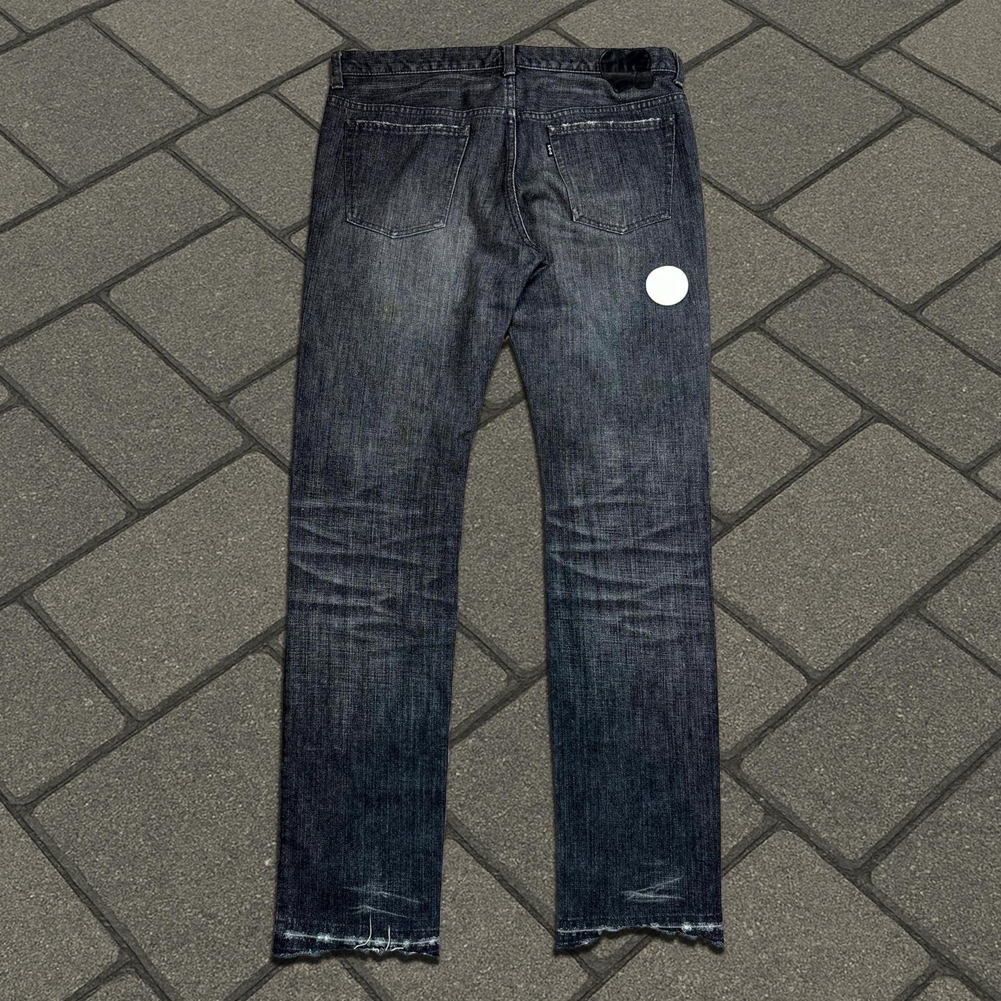 AW04 Number (N)ine ‘Give Peace A Chance’ Pain Denim