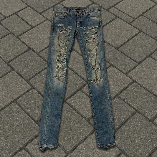 FW13 Saint Laurent Paris Chain Denim