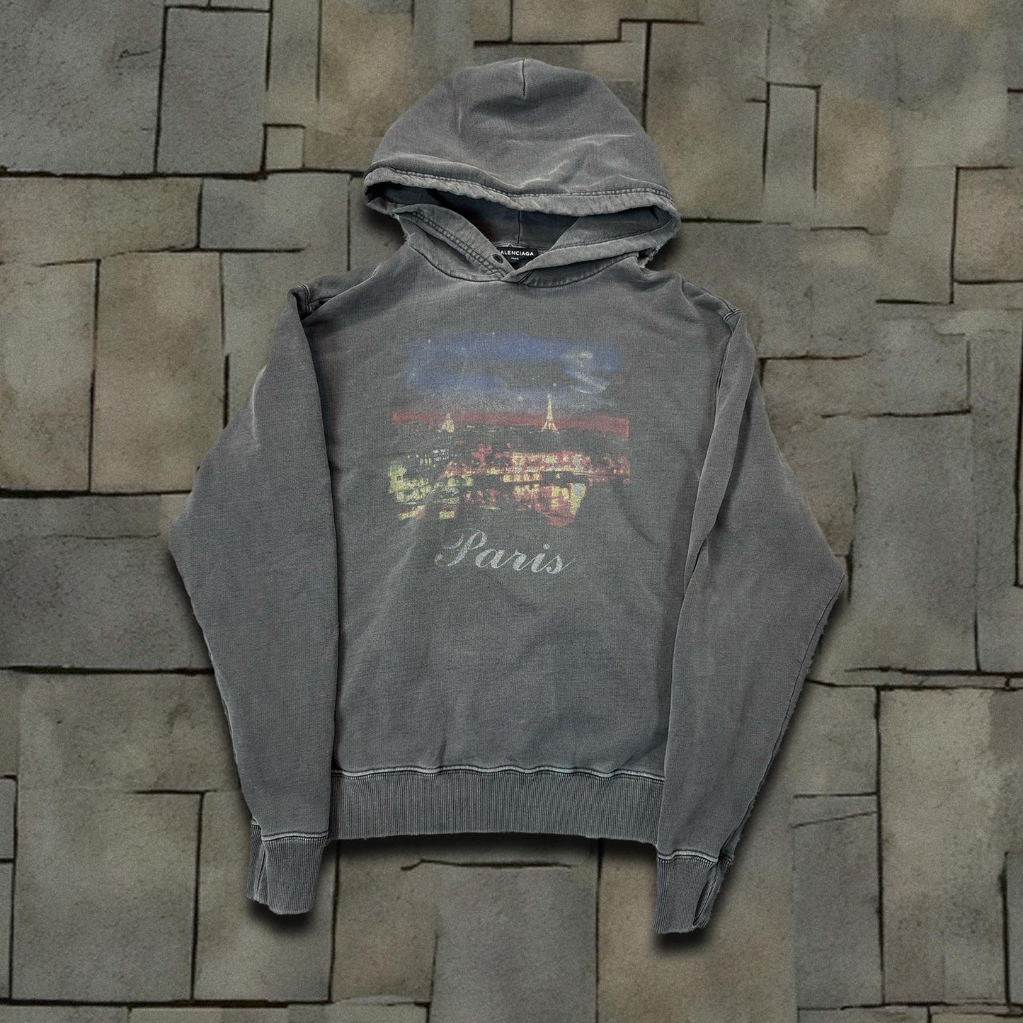 FW17 Balenciaga Paris Skyline Hoodie