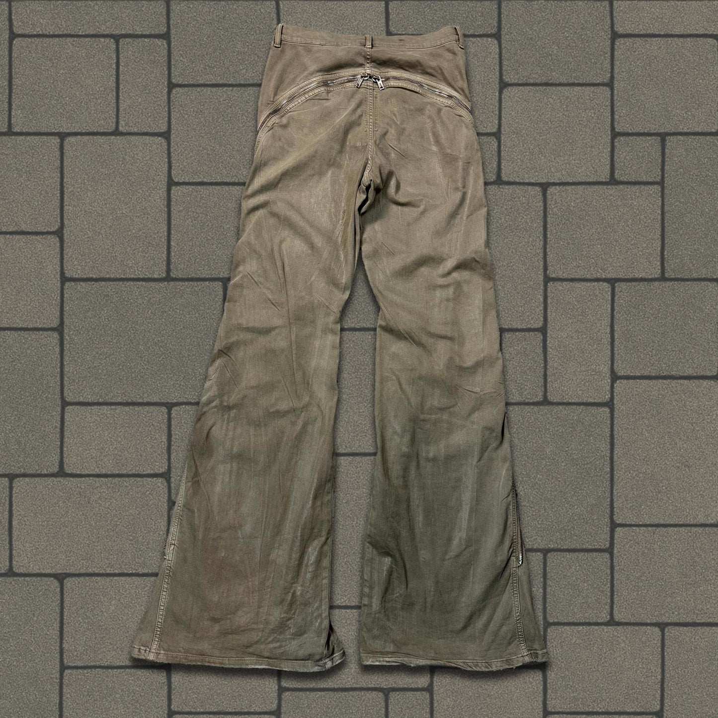 Rick Owens Waxed Pearl Bolan Banana Cut Denim