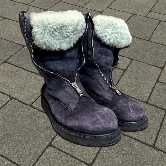 FW11 Rick Owens 'Limo' Shearling Mohawk Boots