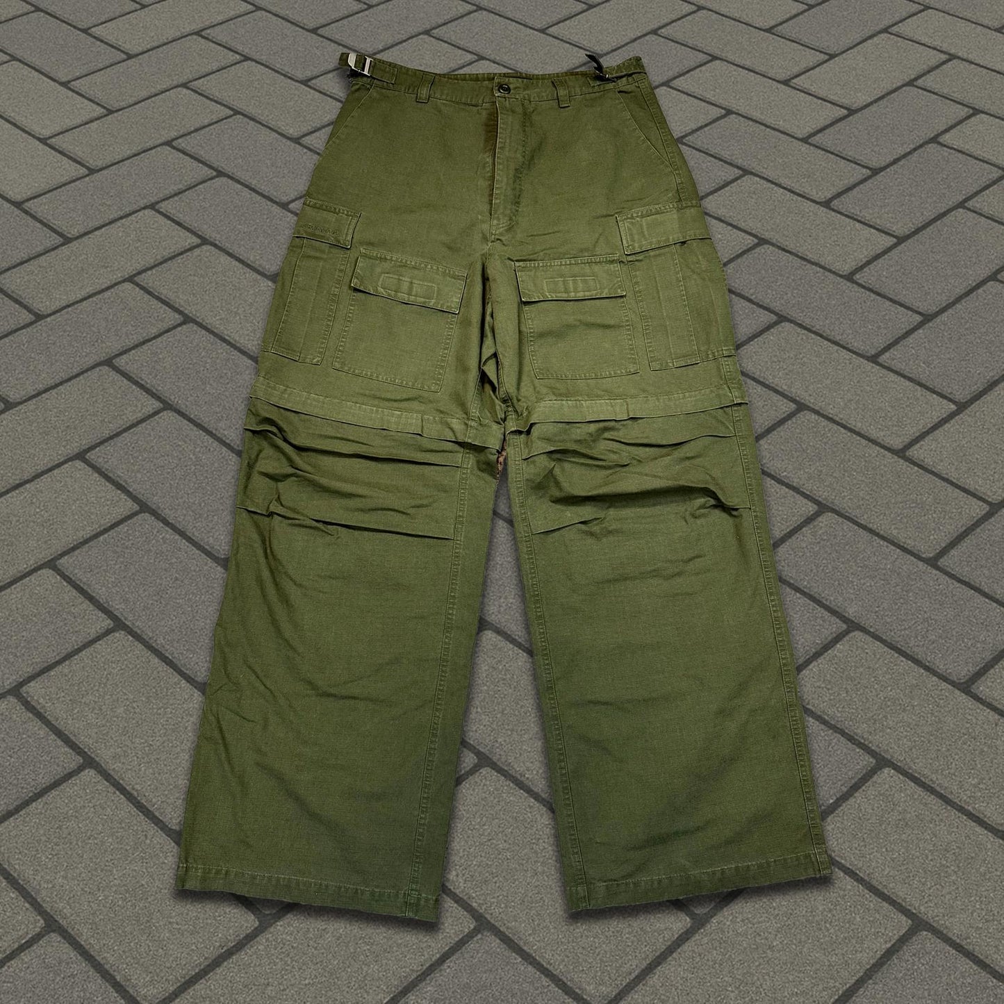 AW20 Balenciaga Green Cargo Pants