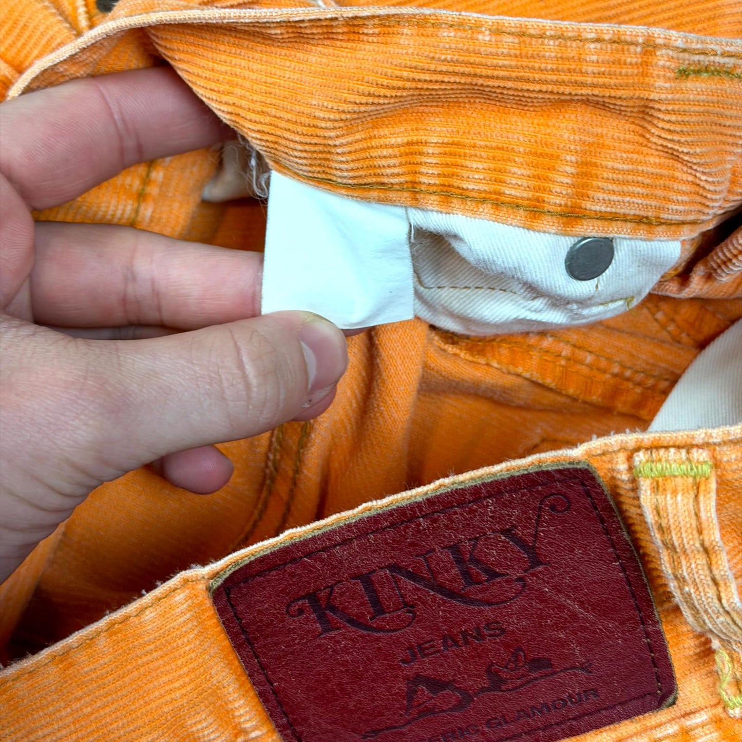 Hysteric Glamour Orange Hagi Denim