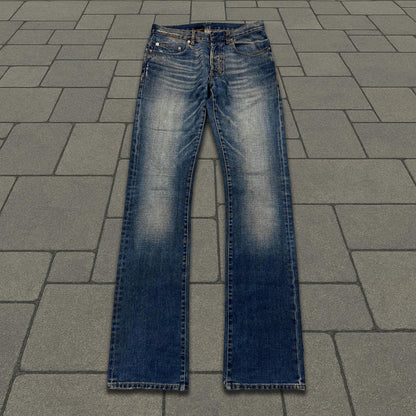 SS05 Dior Homme Rust Zipper Bootcut Denim