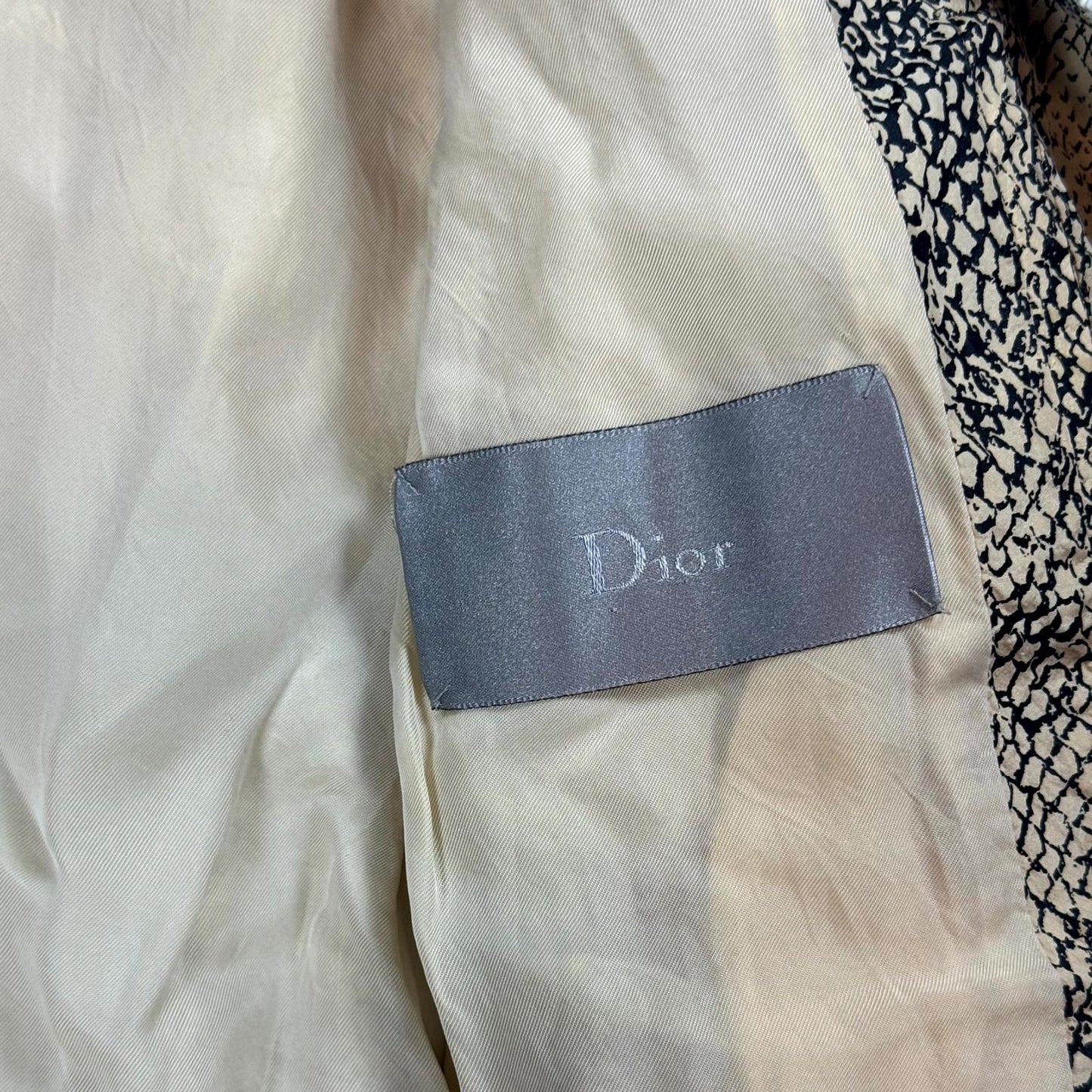 SS06 Dior Homme Python Print Silk Bomber Jacket