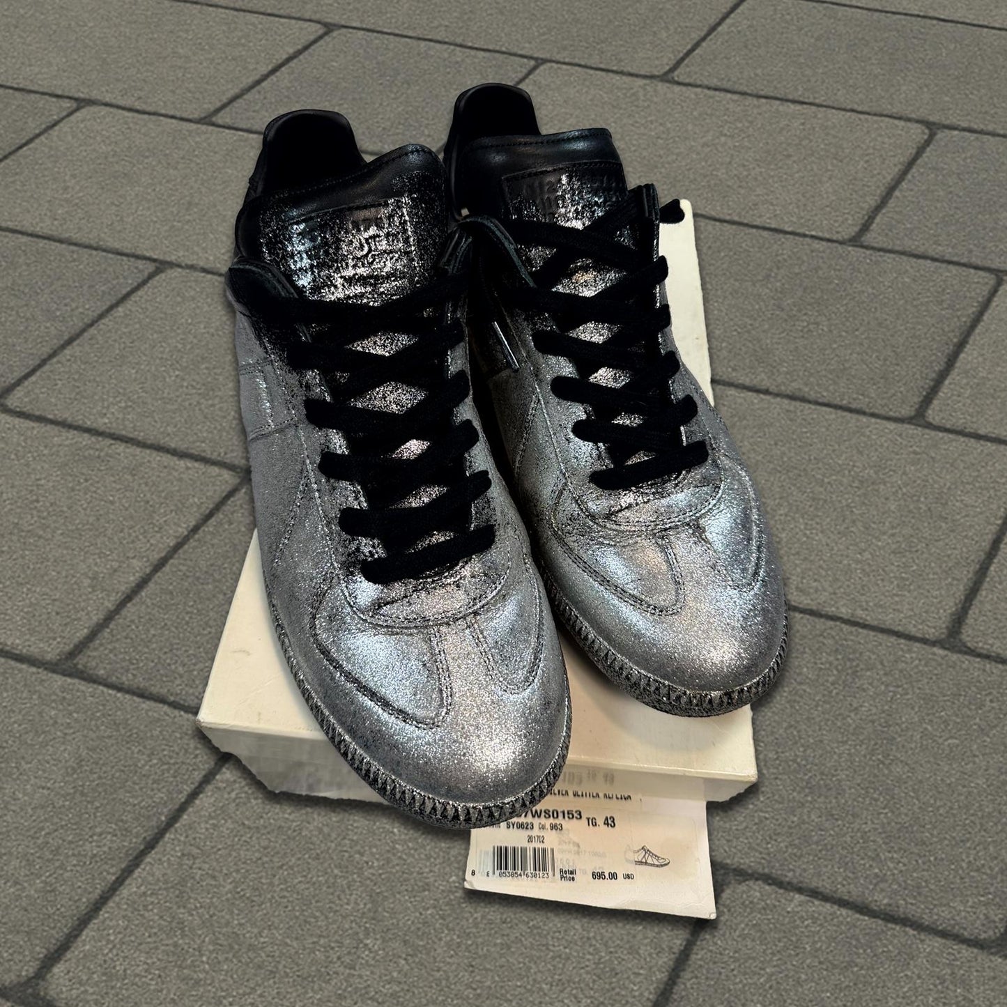 Maison Margiela Silver Painted GAT Sneaker
