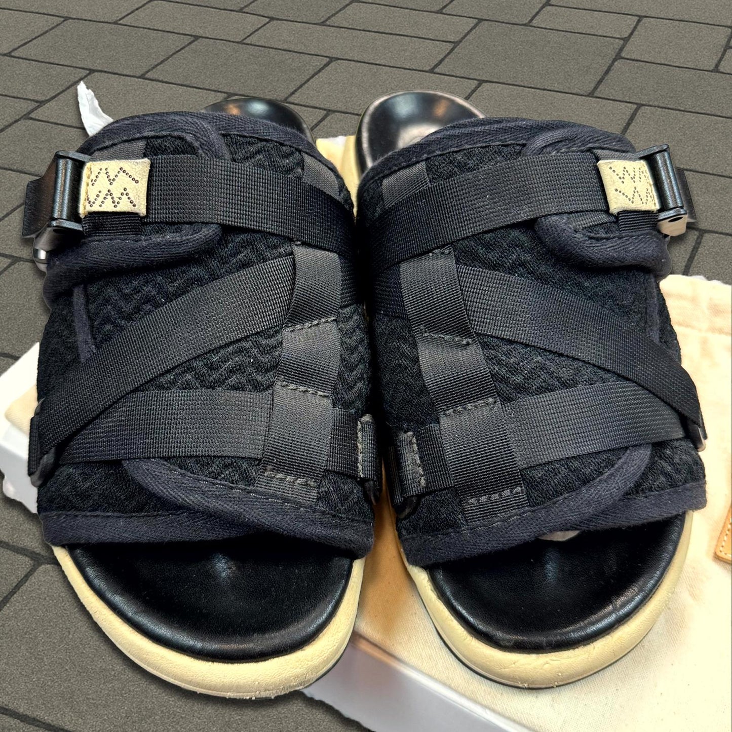 Visvim 2 Tone Black/Beige Christo Sandal