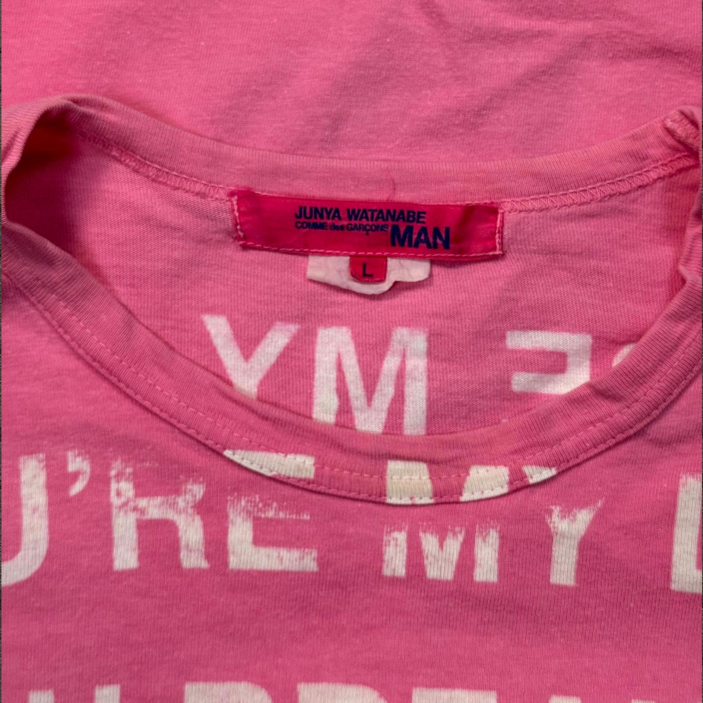 SS02 Junya Watanabe Pink Poem Longsleeve
