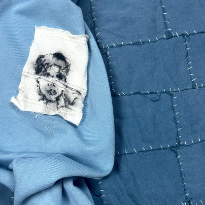 Miju Repairs Blue ‘Lost Youth’ Patchwork Crewneck