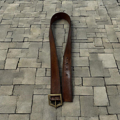 SS05 Dior Homme Brown D-Point Belt