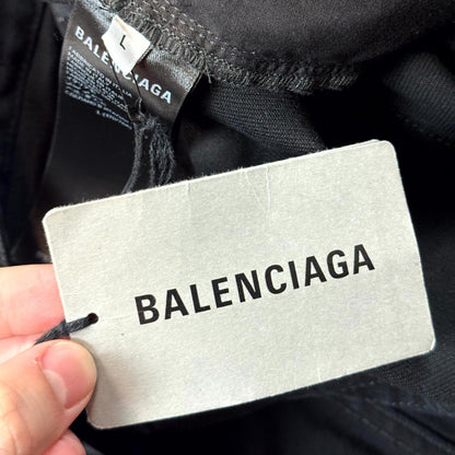 SS23 Balenciaga Black Wide Leg Denim