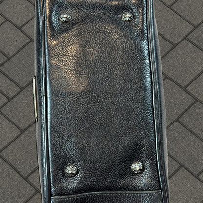 Chrome Hearts Cross Patch Leather Bowling Bag