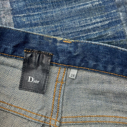 SS07 Dior Homme Blue Waxed Luster Denim