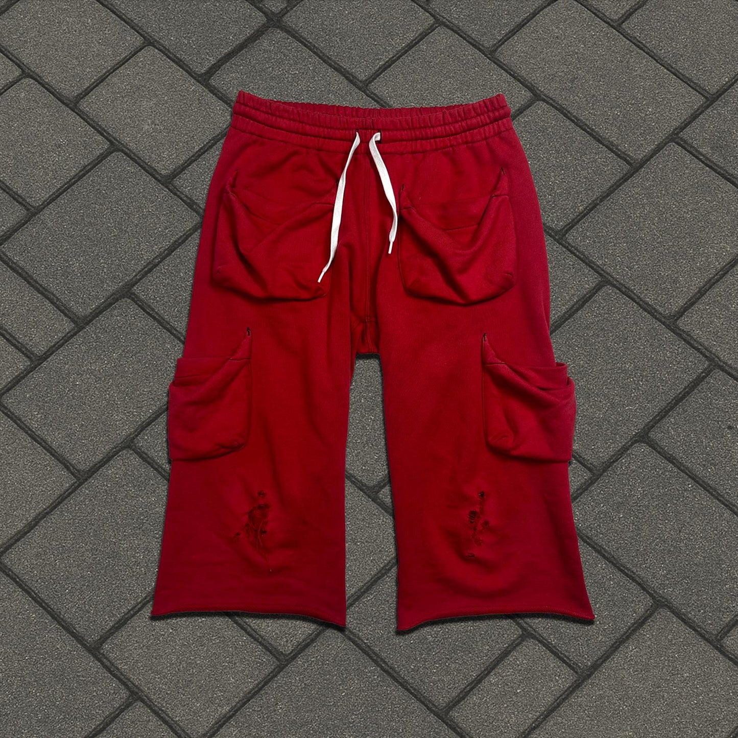 SS05 Number (N)ine 'Nightcrawler' Red Capri Sweats
