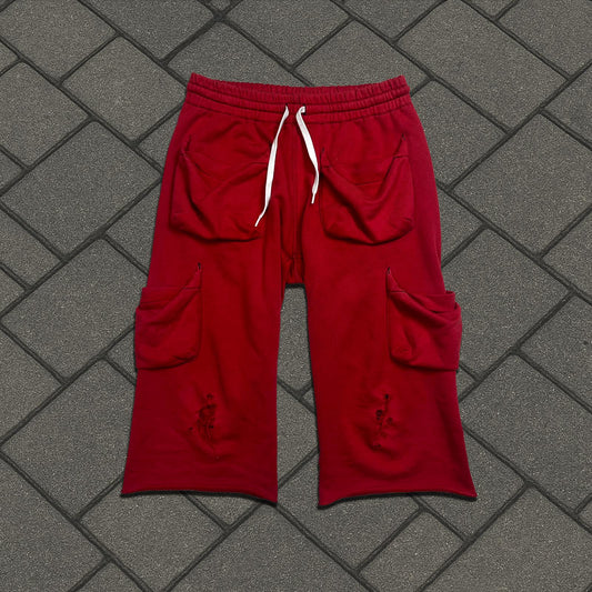 SS05 Number (N)ine 'Nightcrawler' Red Capri Sweats