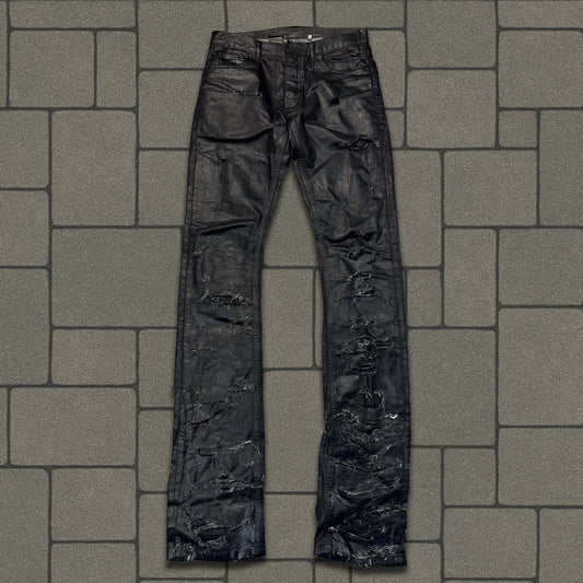 SS04 Dior Homme Waxed Strip Denim