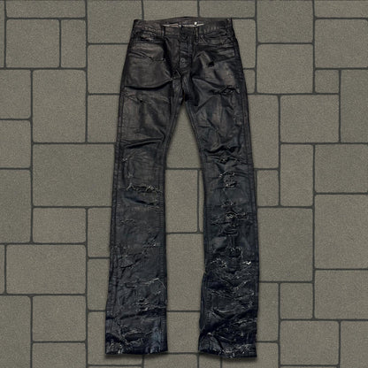 SS04 Dior Homme Waxed Strip Denim