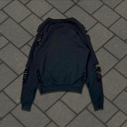 Hysteric Glamour Mihara Yasuhiro Distressed Skull Sweatshirt