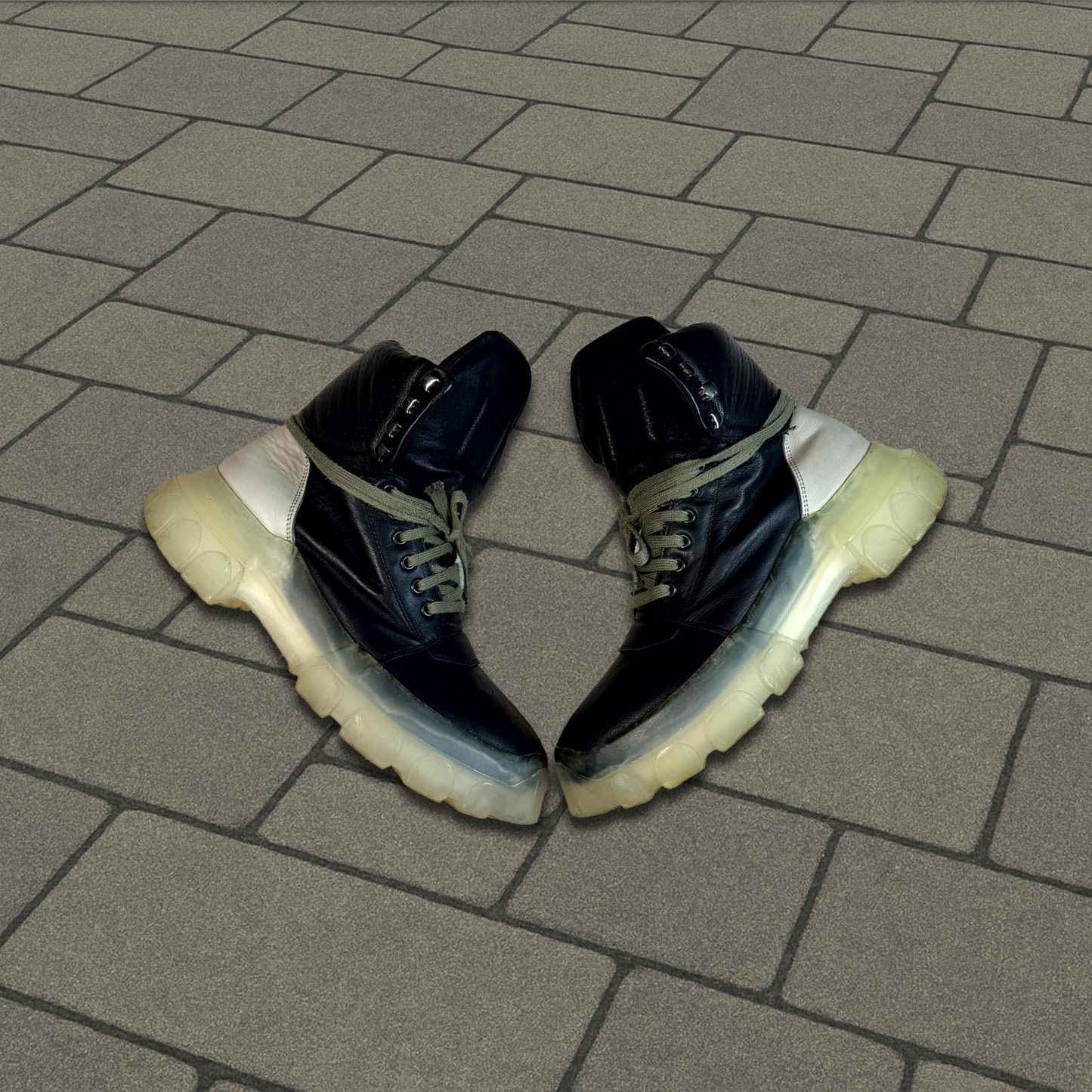 AW18 Rick Owens Tractor Dunk Hiking Boots