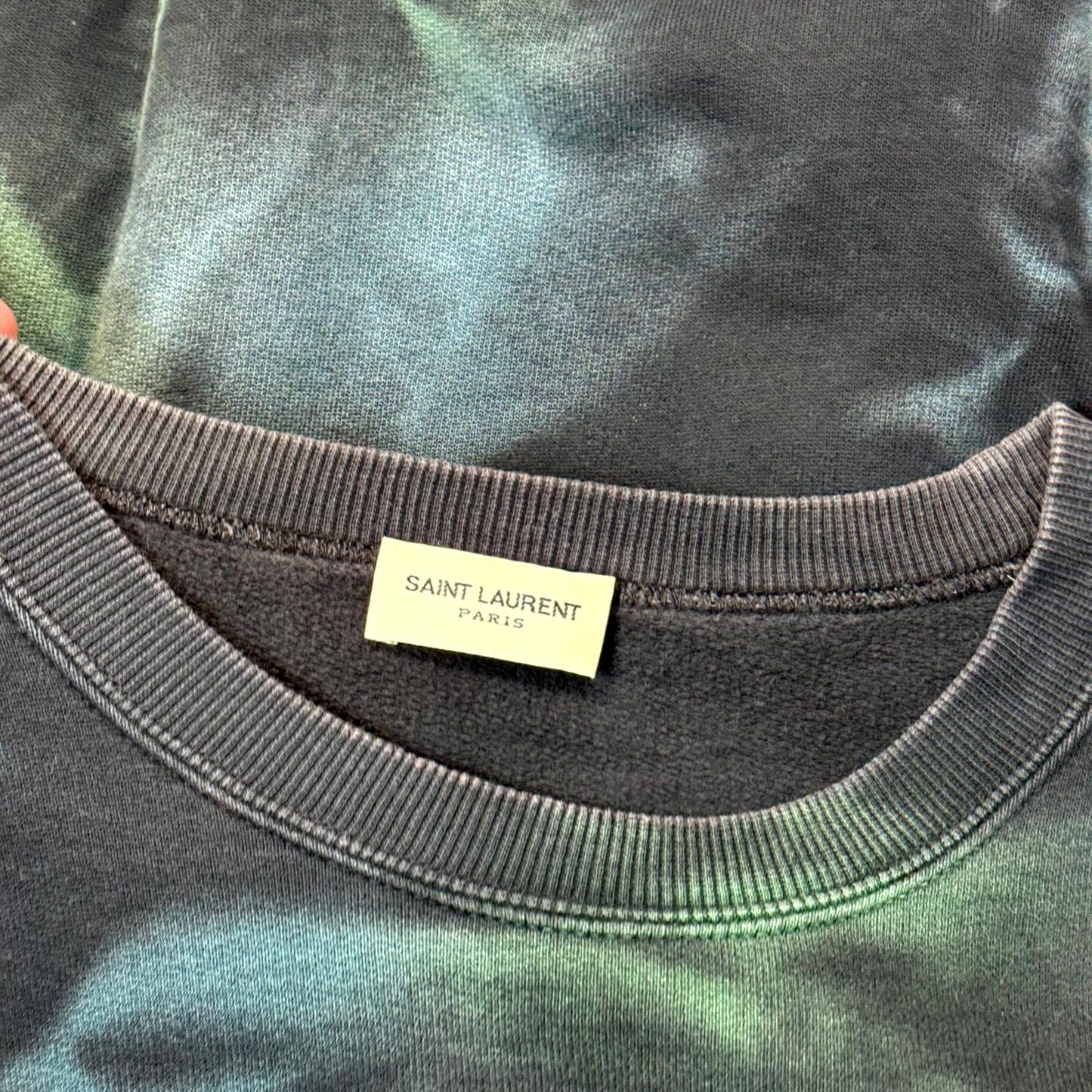 SS20 Saint Laurent Paris Tie Dye Sweatshirt