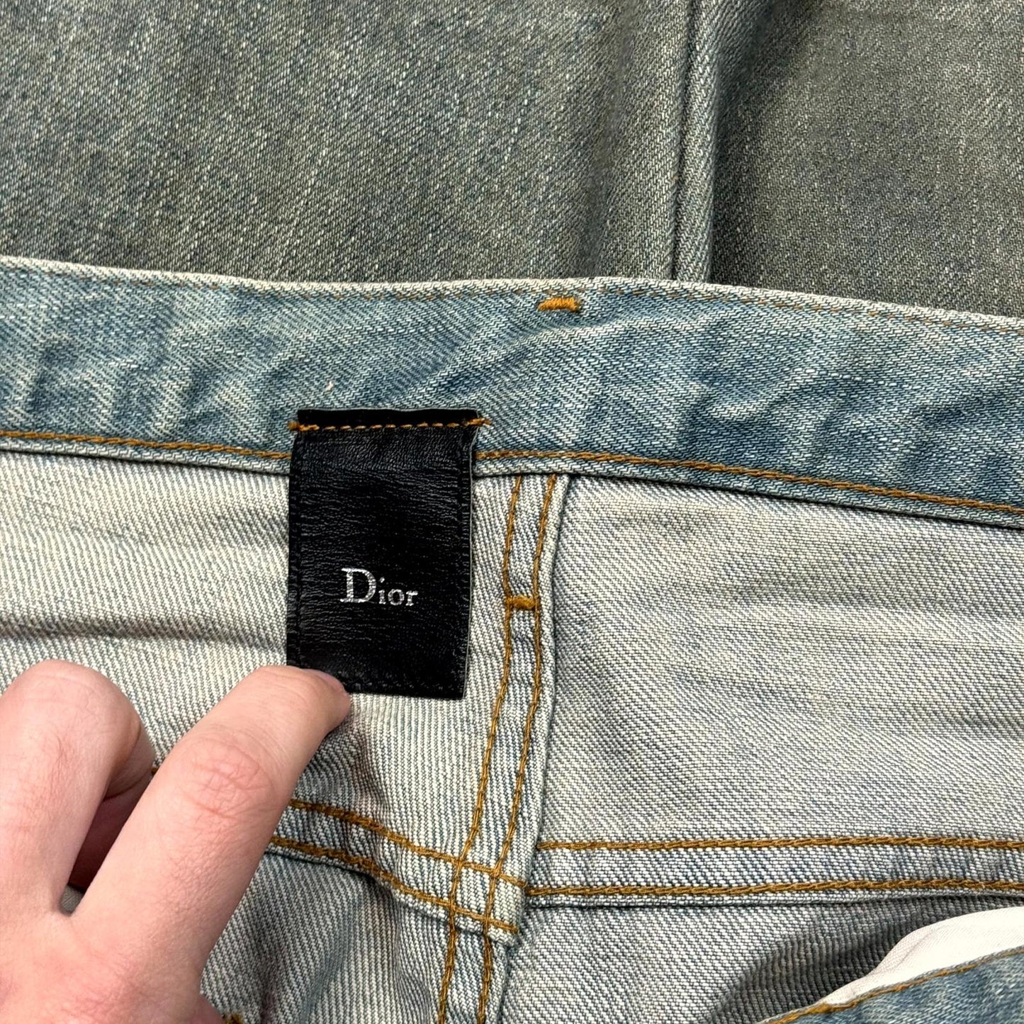 SS04 Dior Homme Dirty Bleu Clair Denim