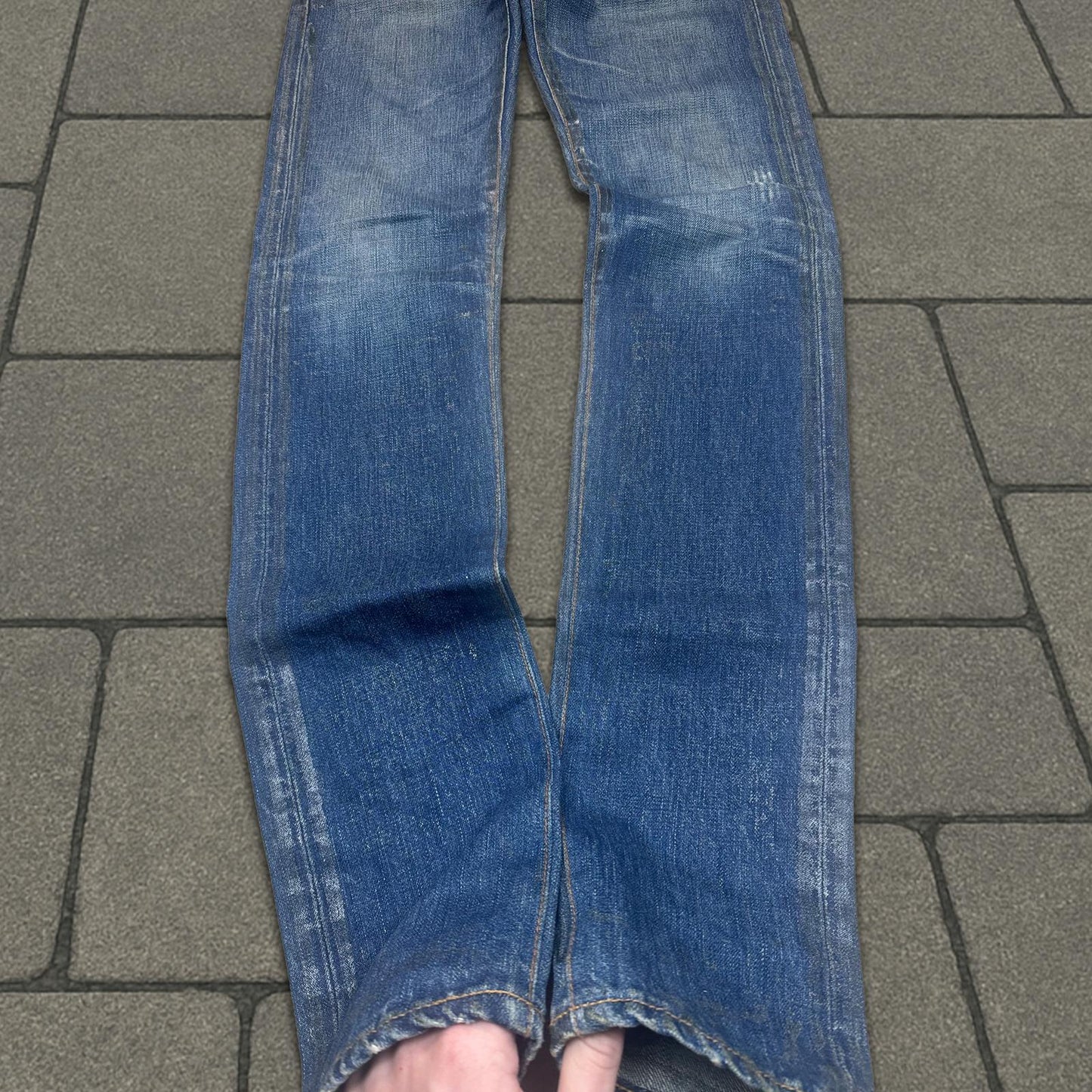 SS07 Dior Homme Blue Waxed Luster Denim