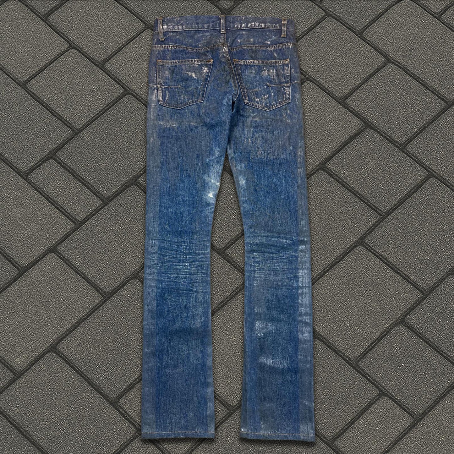 SS07 Dior Homme Blue Waxed Luster Denim