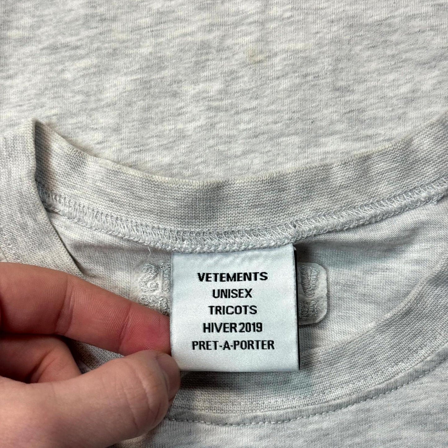 AW19 Vetements ‘Hi I Dont Care’ Tee