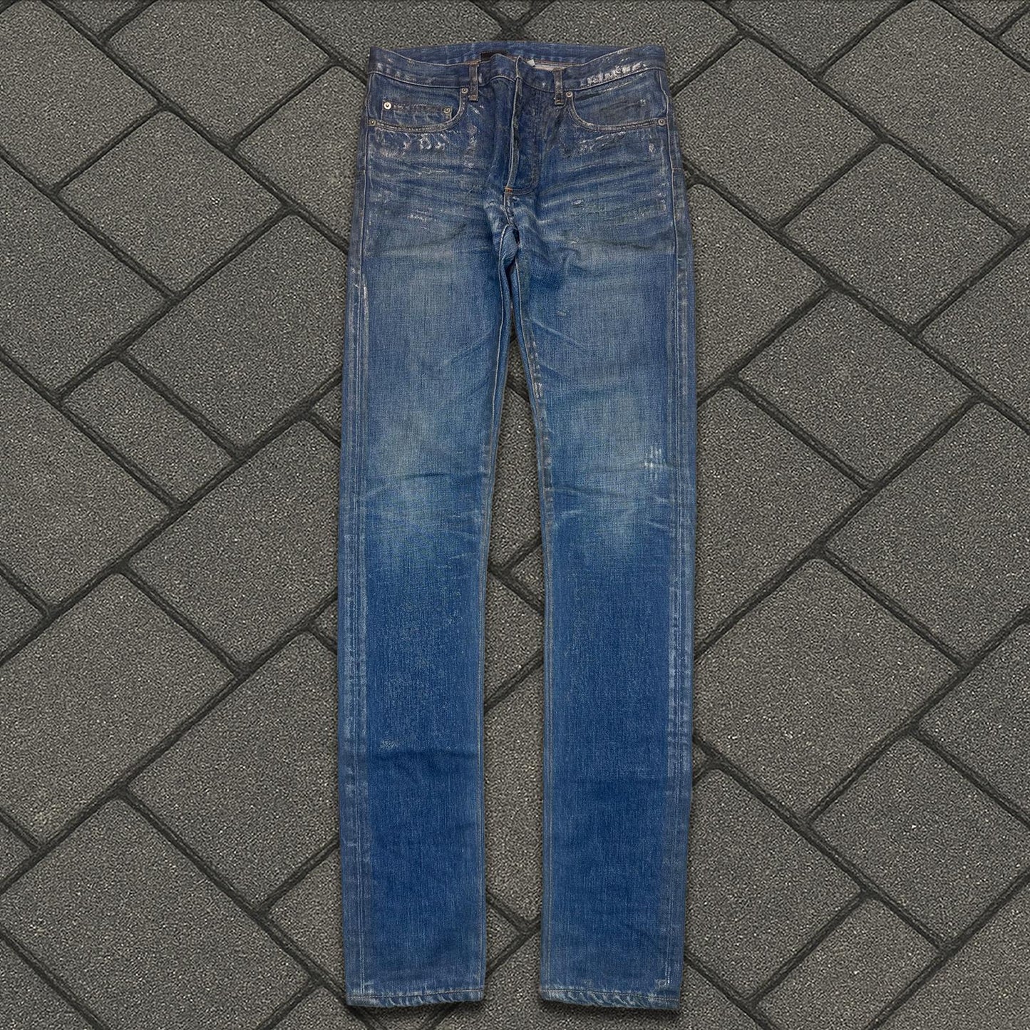 SS07 Dior Homme Blue Waxed Luster Denim