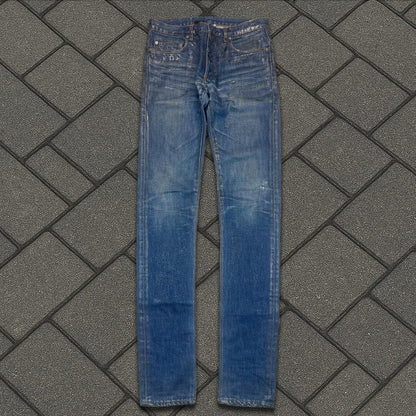 SS07 Dior Homme Blue Waxed Luster Denim