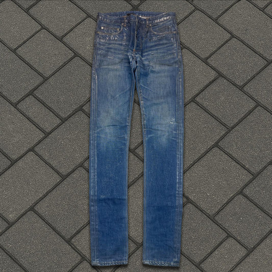 SS07 Dior Homme Blue Waxed Luster Denim
