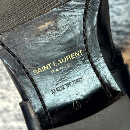 Saint Laurent Paris Black Wyatt Boots