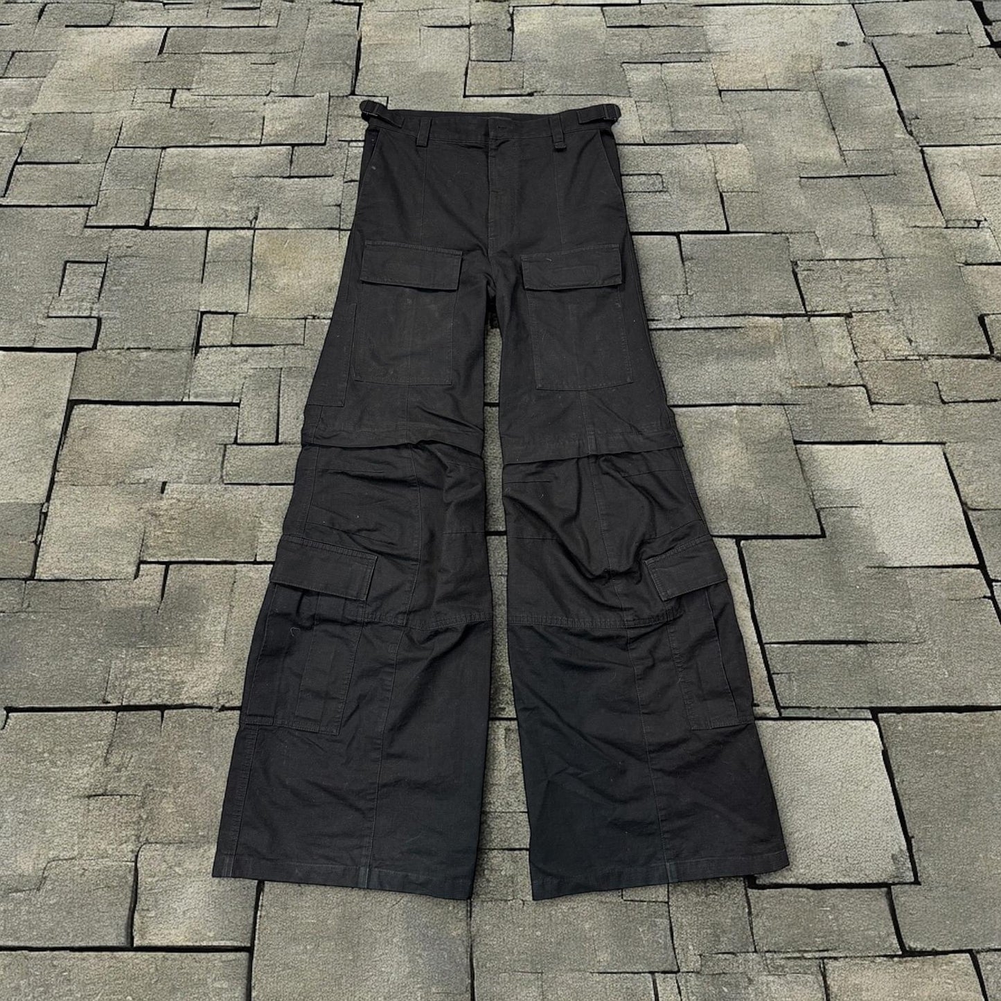 FW23 Balenciaga Flared Convertible Cargo Pants