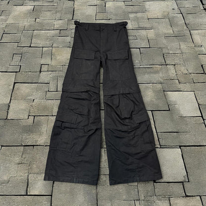 FW23 Balenciaga Flared Convertible Cargo Pants