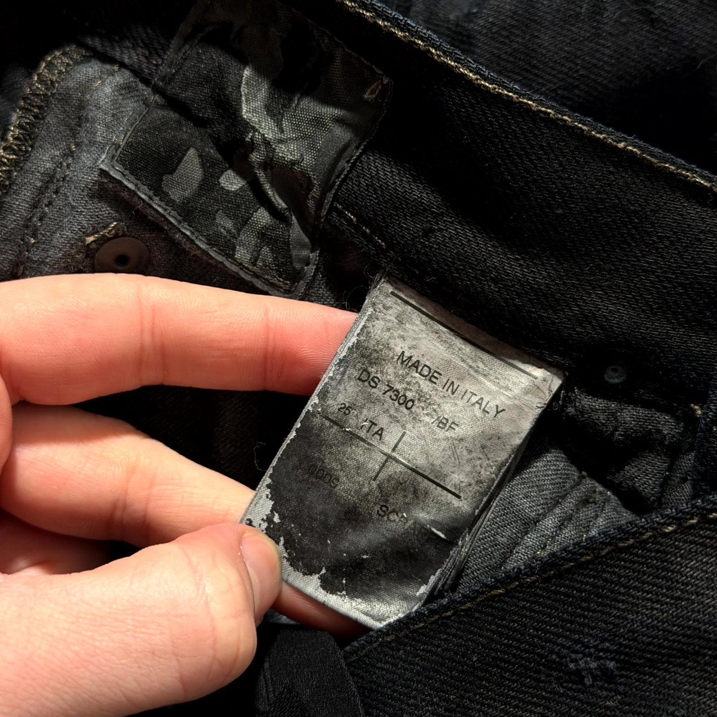 AW07 Rick Owens ‘Scrappe’ Detroit Cut Denim