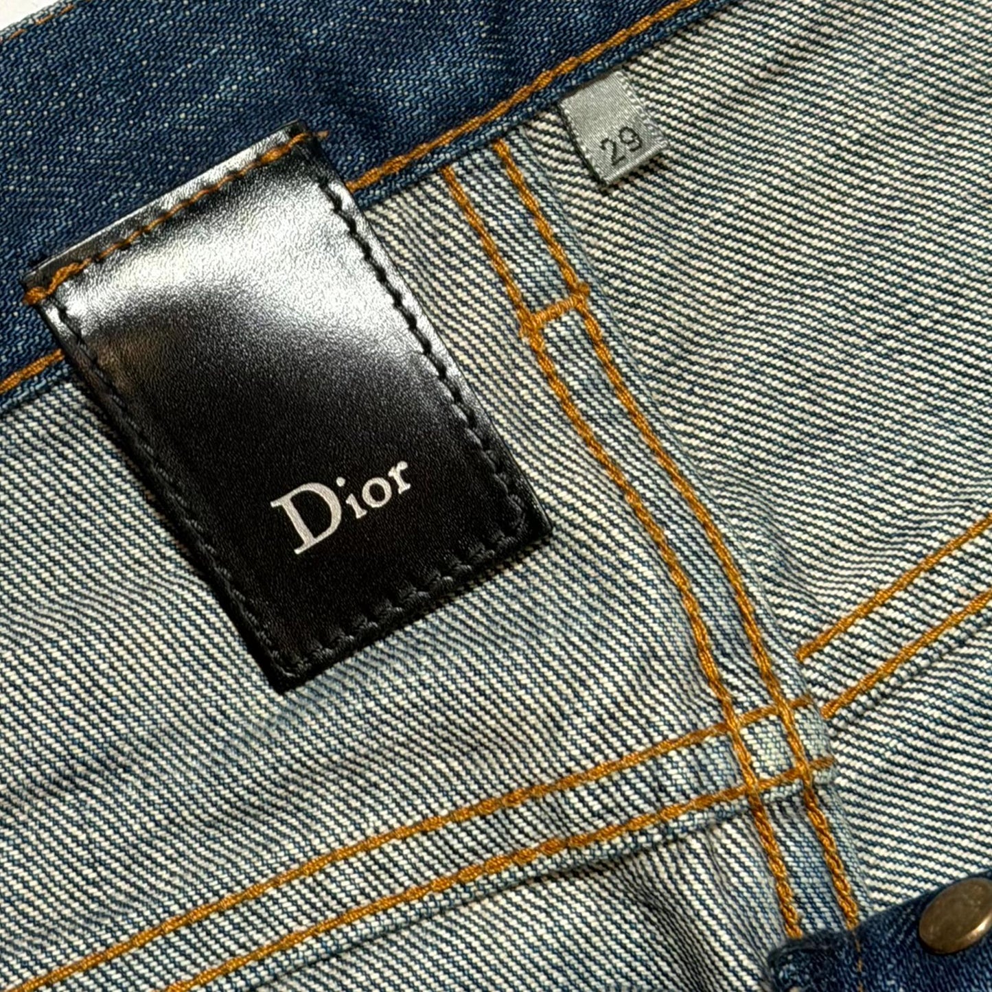 AW06 Dior Homme Blue Clawmark Denim