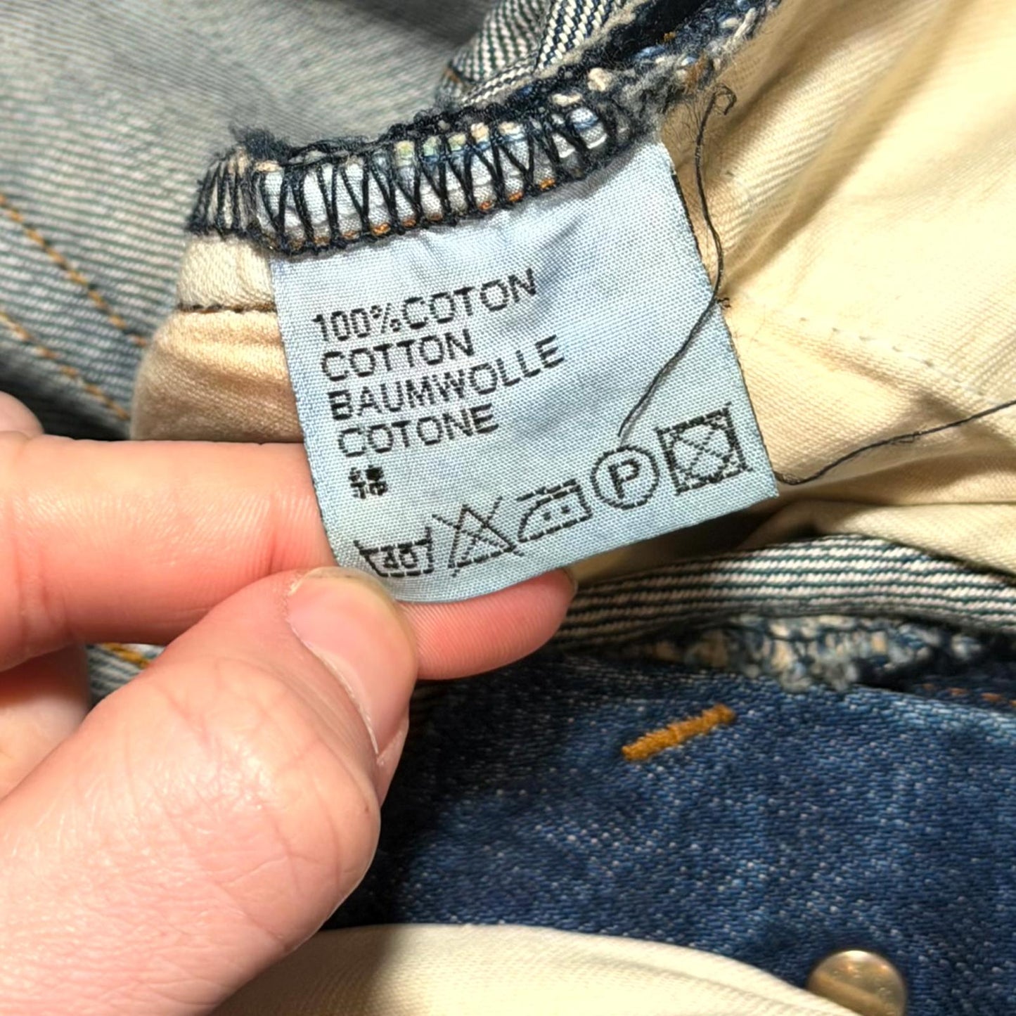 AW06 Dior Homme Blue Clawmark Denim