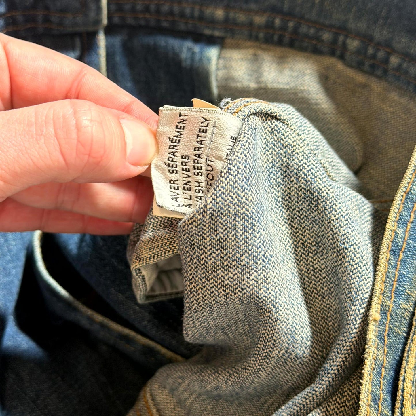 AW04 Dior Homme Rust Denim Jacket