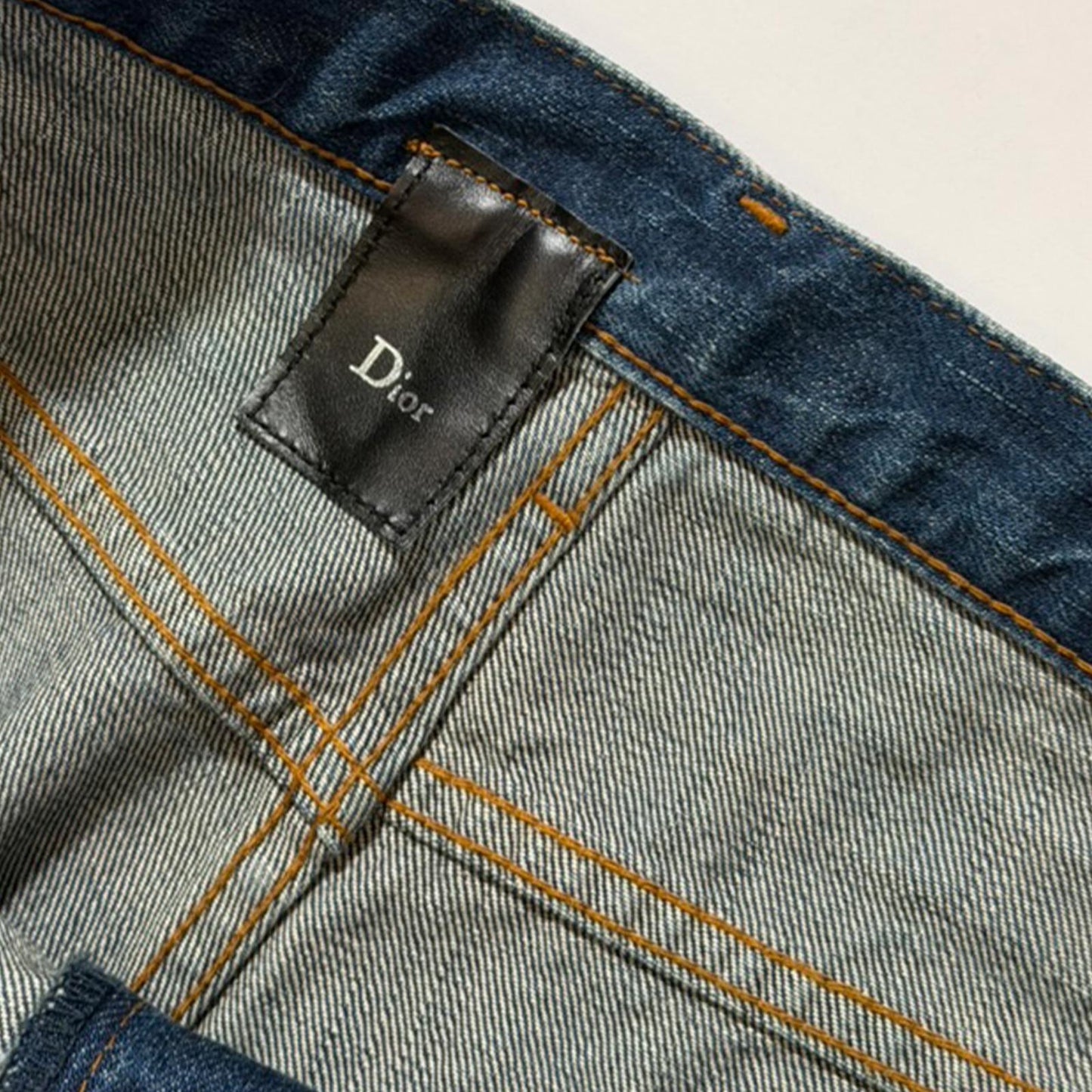 AW03 Dior Homme Blue Clawmark Denim