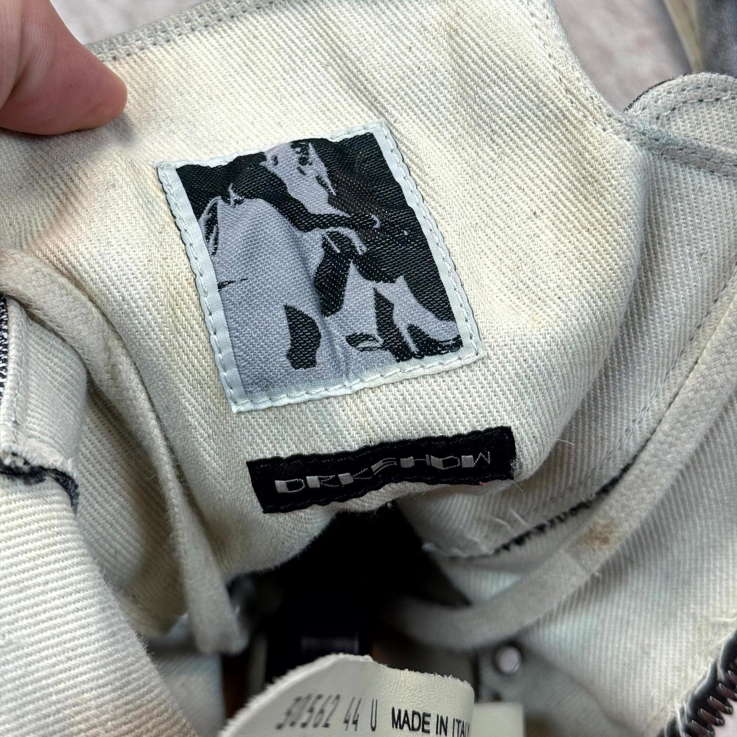 Rick Owens Drkshdw Painted White Ramones