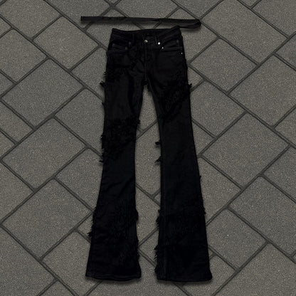 Rick Owens Tyrone Slashed Bootcut Denim