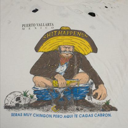 Vintage Sh*t Happens Thrashed Tee