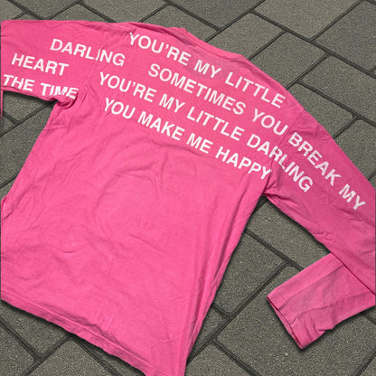 SS02 Junya Watanabe Pink Poem Longsleeve