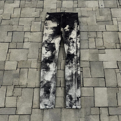 SS16 Saint Laurent Paris Painted Denim